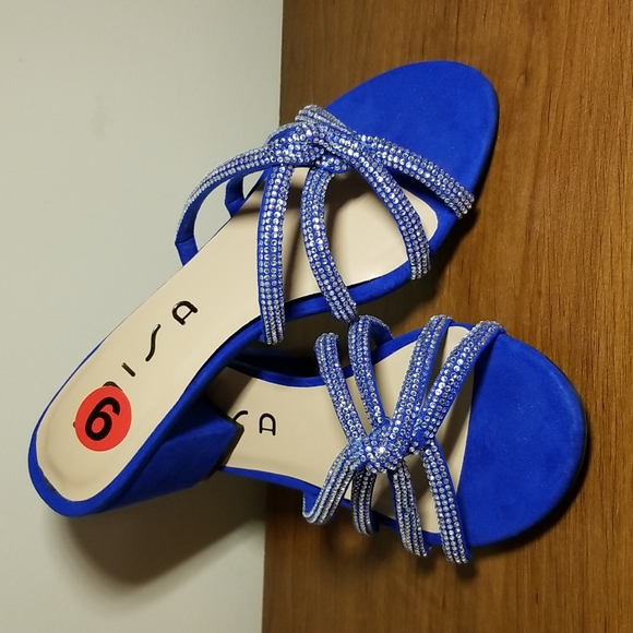 Royal Blue Unisa Sparkly Semiformal Slipper - Picture 3 of 7